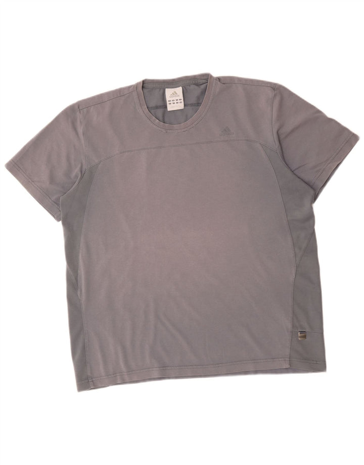 Adidas T-Shirt Homme Haut Large Gris Coton