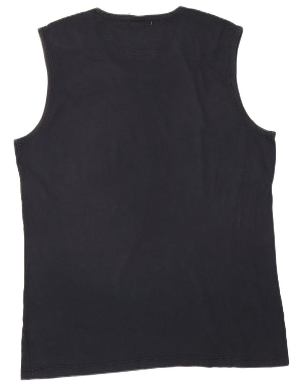 Adidas Débardeur Homme Grand Bleu Marine Coton