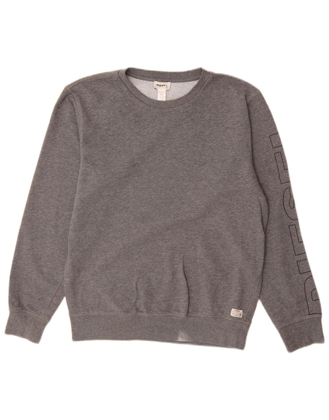 Diesel Sweat-shirt graphique pour homme en coton gris Small