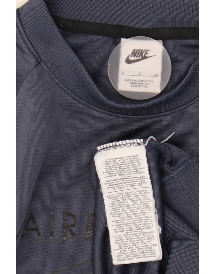 Nike Sweat-shirt graphique pour homme en polyester color block Bleu marine Taille S