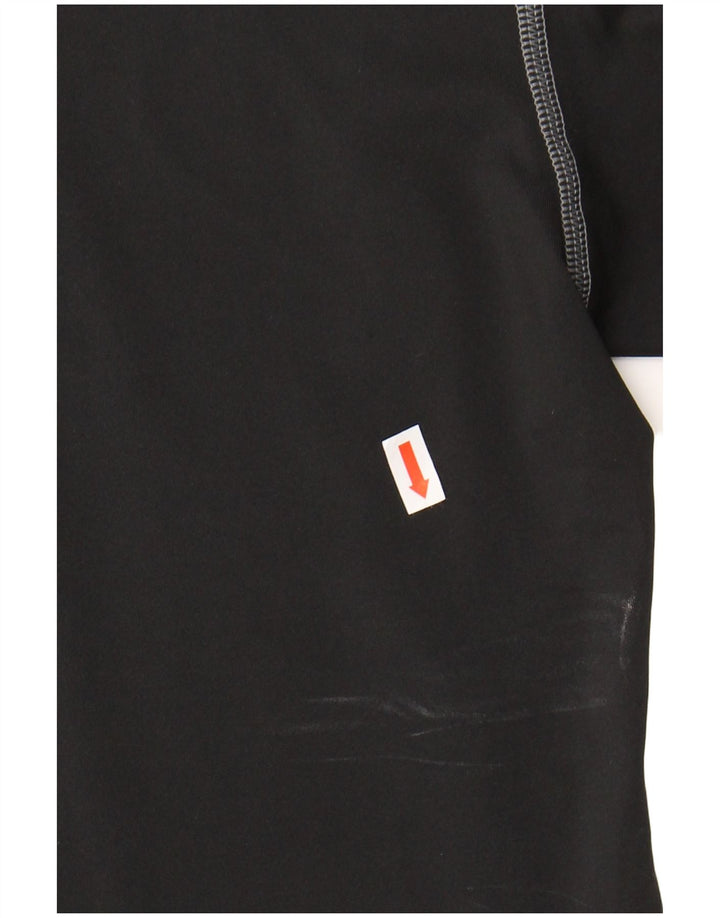 NIKE Womens T-Shirt Top UK 47/48 2XL Black Polyester