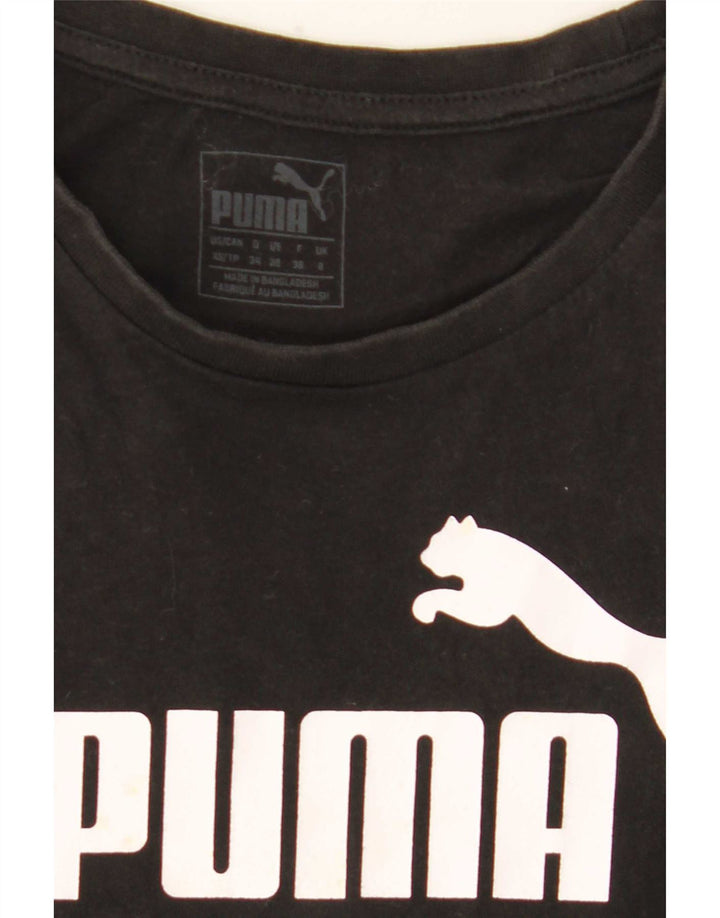 Puma Débardeur graphique pour femme UK 8 Small Noir