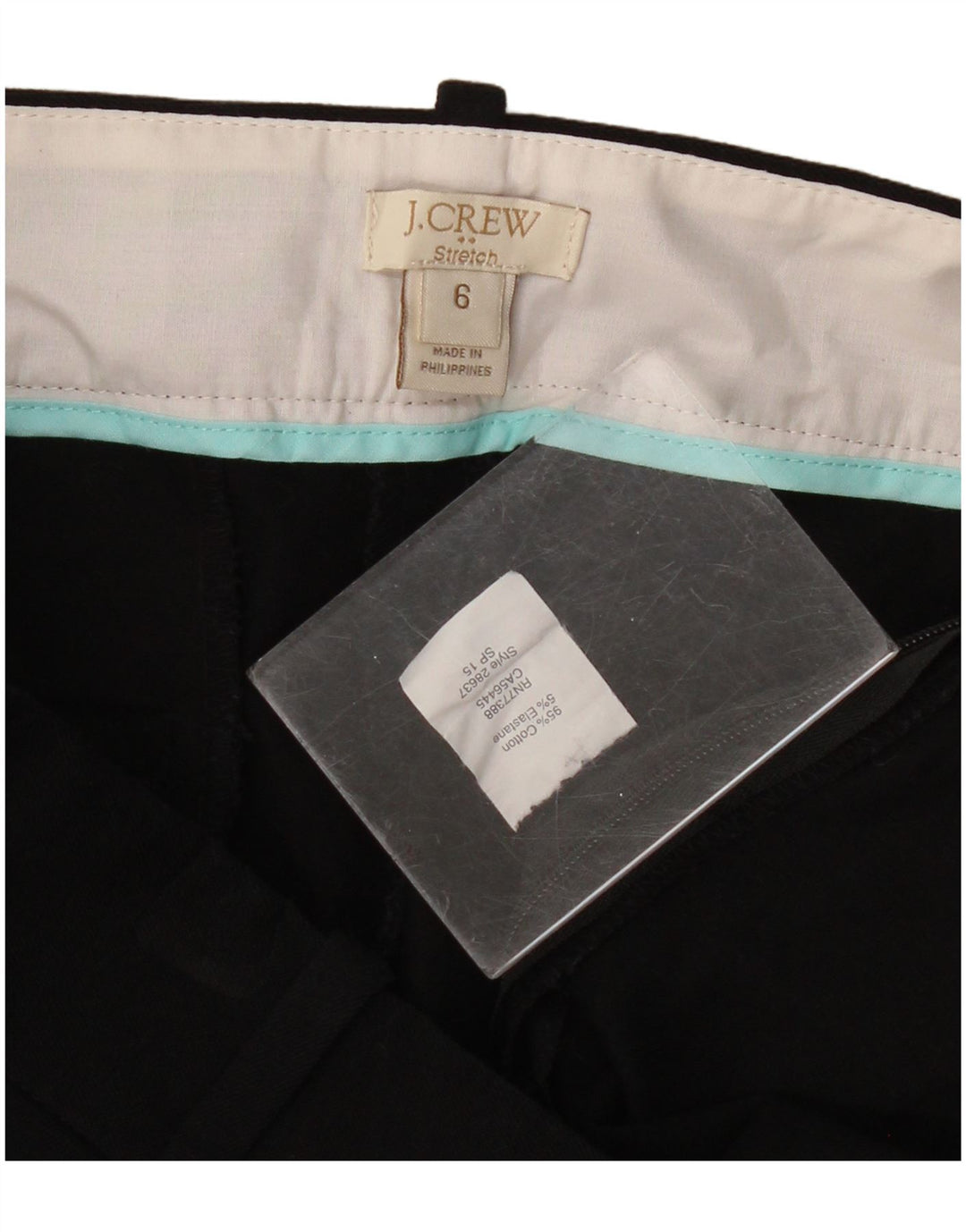 J. Crew Pantalon court pour femme US 6 Medium W32 L25 Coton noir