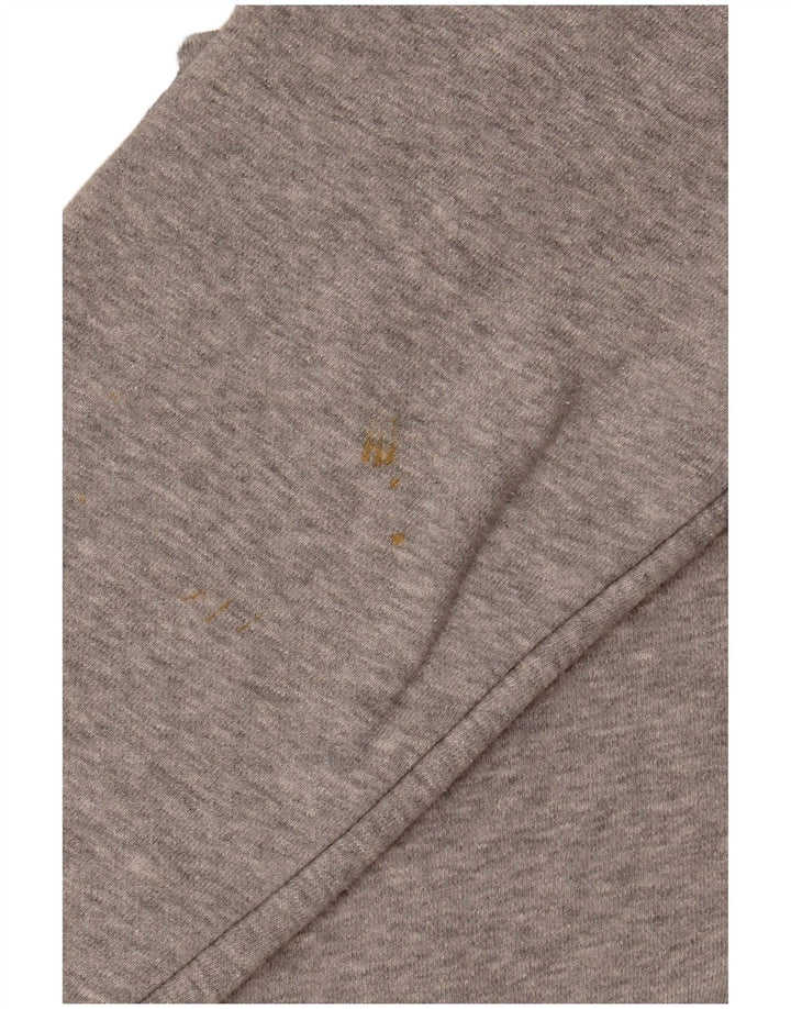 Nike Femme Sweat-shirt graphique surdimensionné UK 10 Petit Gris Moucheté