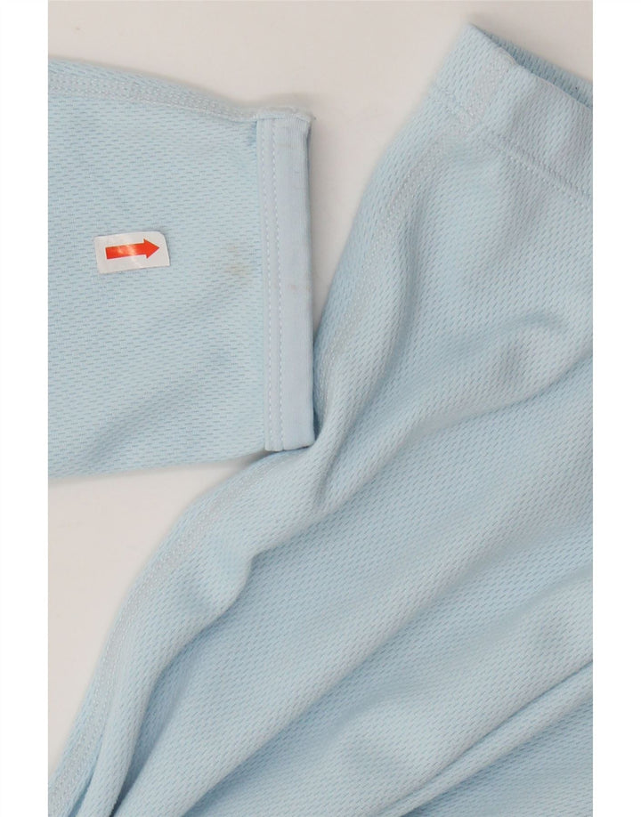 NIKE Haut Dri Fit à manches longues pour femme US 12/14 Large Bleu Polyester