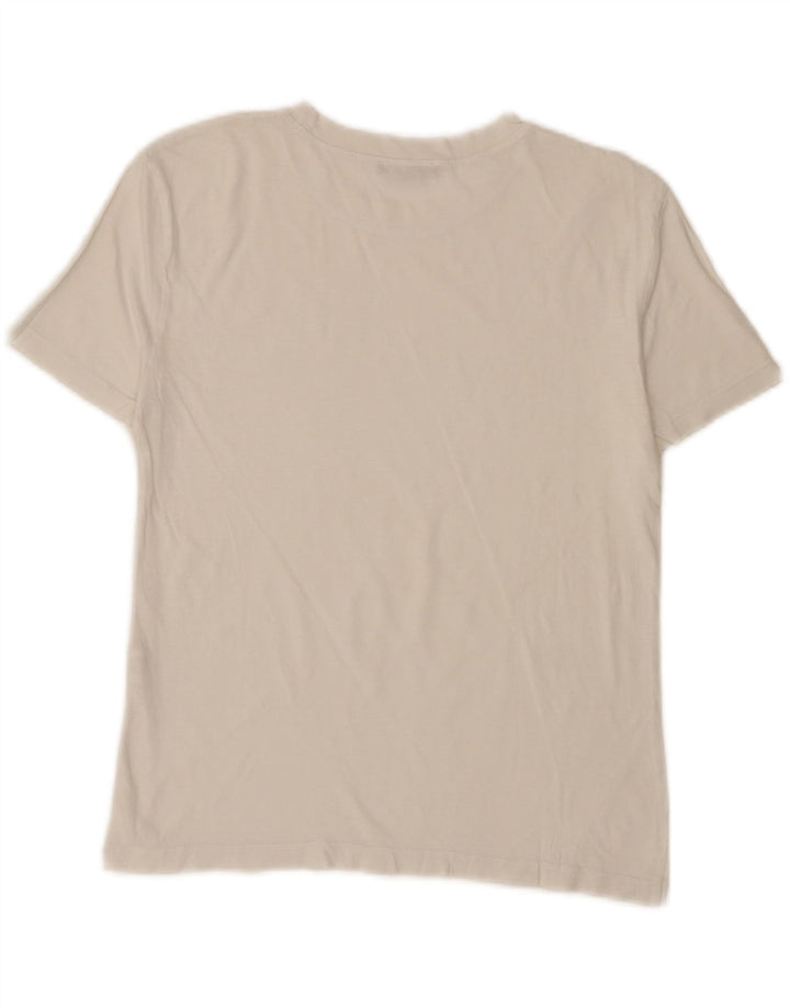 ZARA Womens T-Shirt Top UK 10 Small White Cotton Vintage Zara and Second-Hand Zara from Messina Hembry 