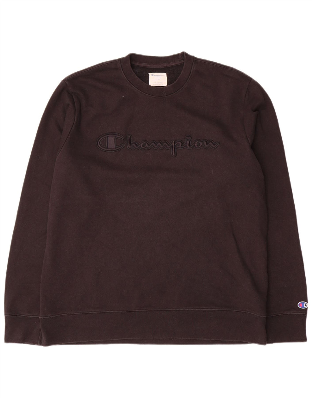 Champion Sweat-shirt graphique pour homme en coton noir Taille L