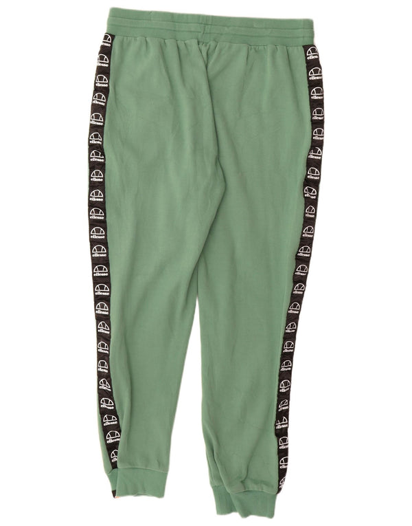 ELLESSE Pantalon de survêtement pour femme Joggers UK 18 XL Vert Colourblock