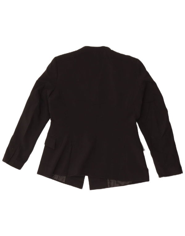 Zara Veste Blazer Femme UK 16 Large Noir Polyester