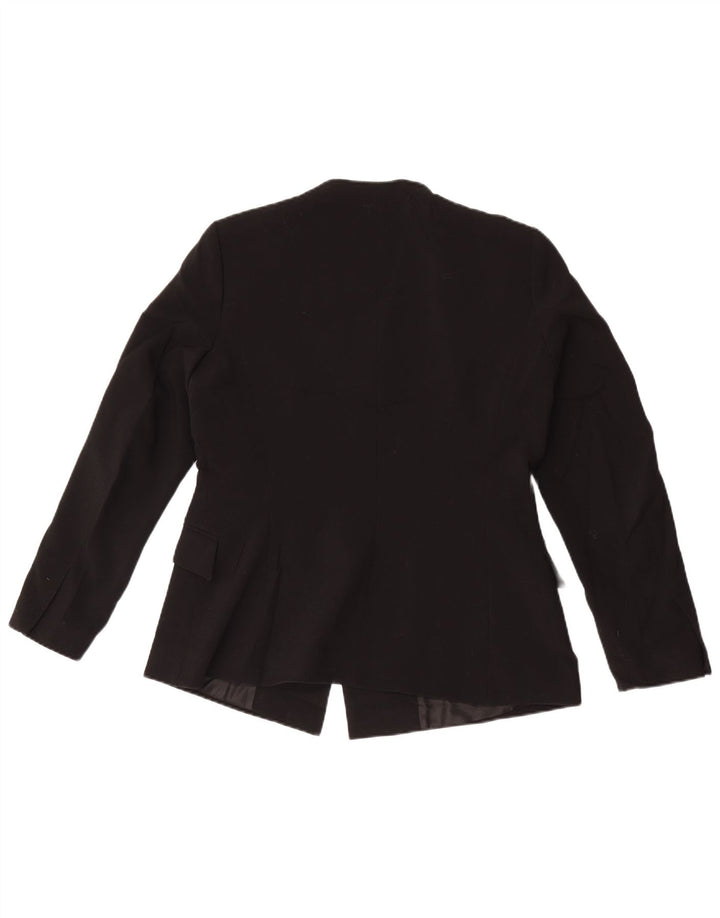 Zara Veste Blazer Femme UK 16 Large Noir Polyester