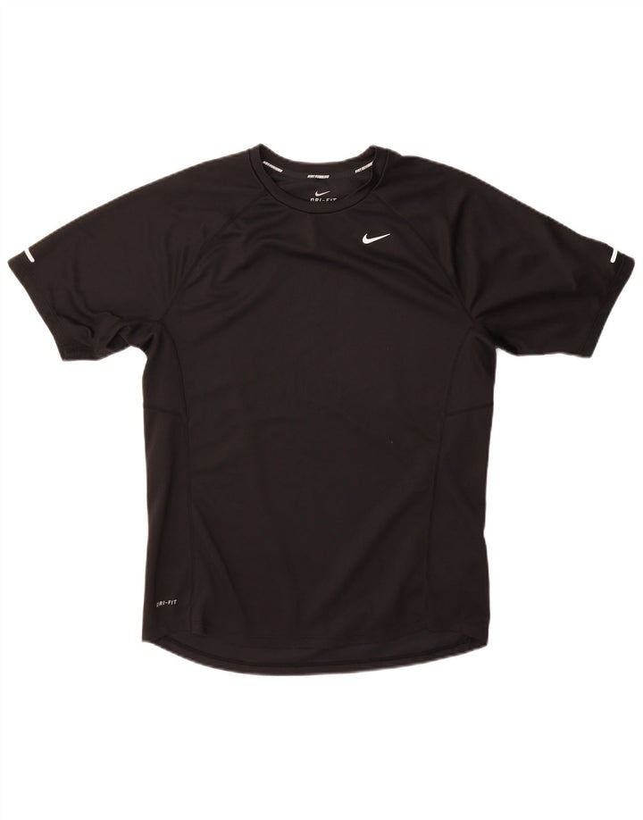 Nike Hommes Dri Fit T-Shirt Haut Noir Moyen Polyester