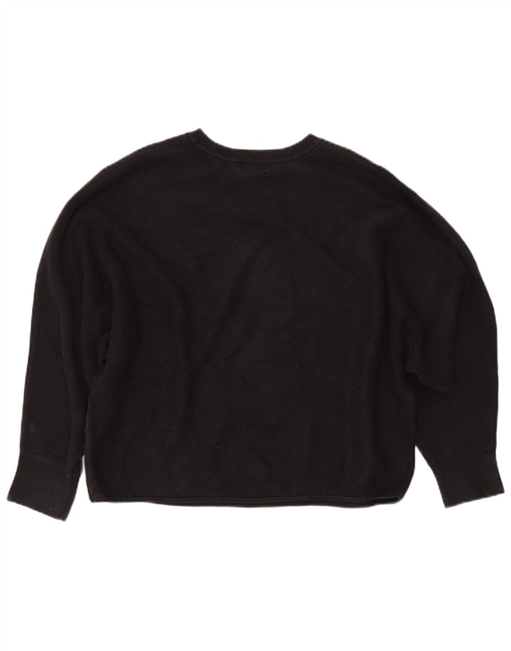 CALVIN KLEIN JEANS Pull court pour femme UK 14 Noir moyen