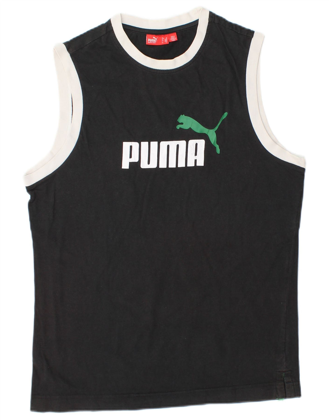 PUMA Débardeur Graphic Homme Noir Moyen