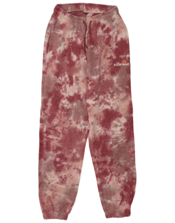 Ellesse Pantalon de survêtement pour femme Joggers UK 10 Small Burgundy Sports