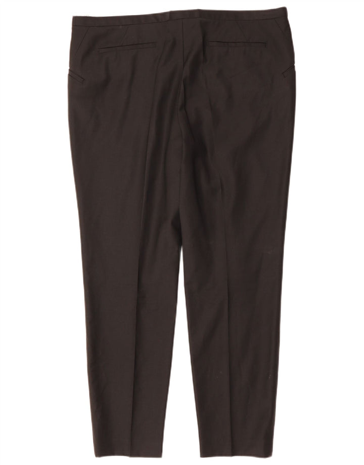 TED BAKER Pantalon décontracté droit pour femme W38 L29 Noir