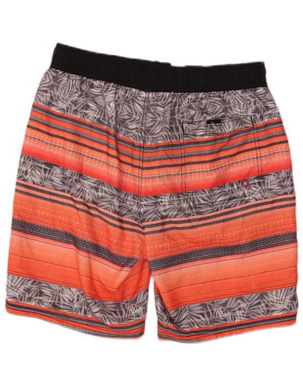 Maui and Sons Short de bain pour homme en polyester à motif floral orange