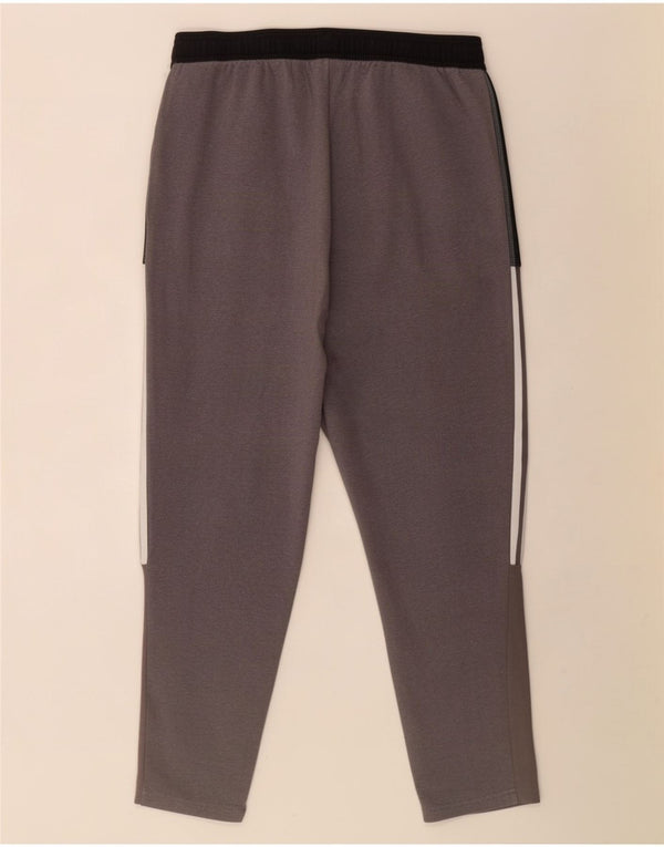 Adidas Pantalon de survêtement pour femme UK 18 XL Gris Colorblock Coton