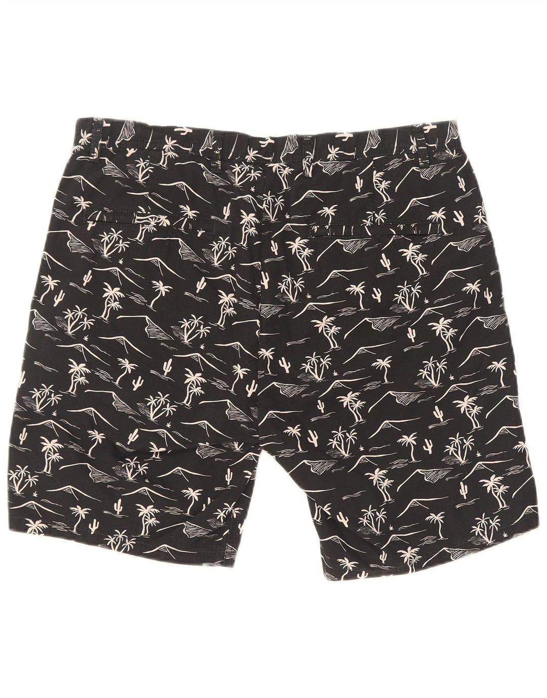 Scotch & Soda Short Chino à Motif Abstrait W32 Homme Noir Moyen Hawaïen