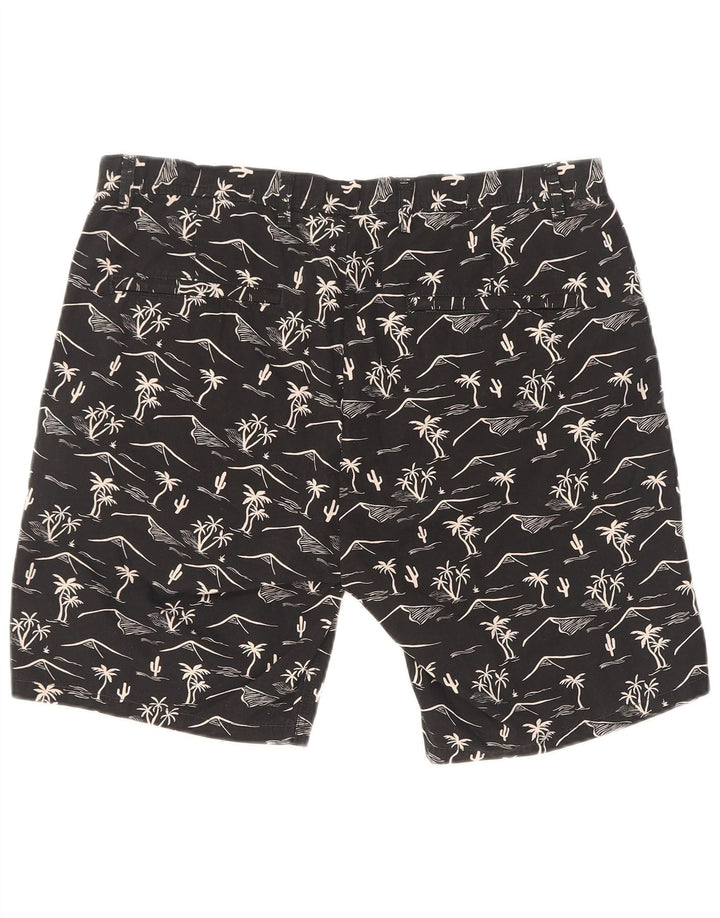 Scotch & Soda Short Chino à Motif Abstrait W32 Homme Noir Moyen Hawaïen