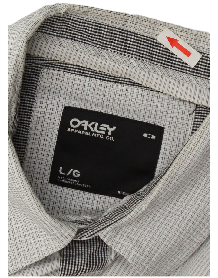 Oakley Chemise Homme Grand Patchwork Blanc