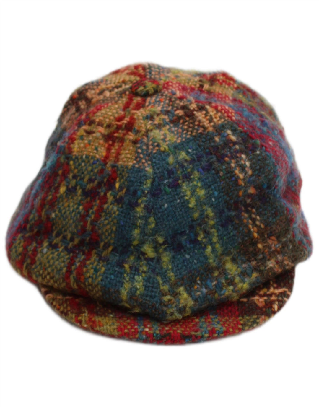 Hanna Hats Casquette Plate Homme Petit Carreau Multicolore Laine Nouvelle Classique