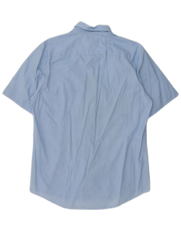 Tommy Hilfiger Chemise à manches courtes New York Fit pour homme, grand, bleu à pois