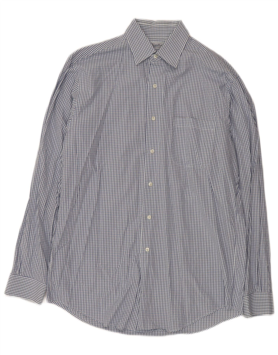 BROOKS BROTHERS Chemise homme Taille 15 1/2 Coton à carreaux bleu moyen