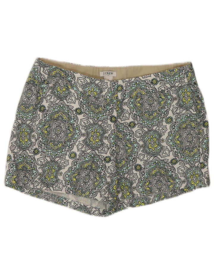 J. CREW Short Chino Femme US 2 XS W28 Coton Paisley Multicolore