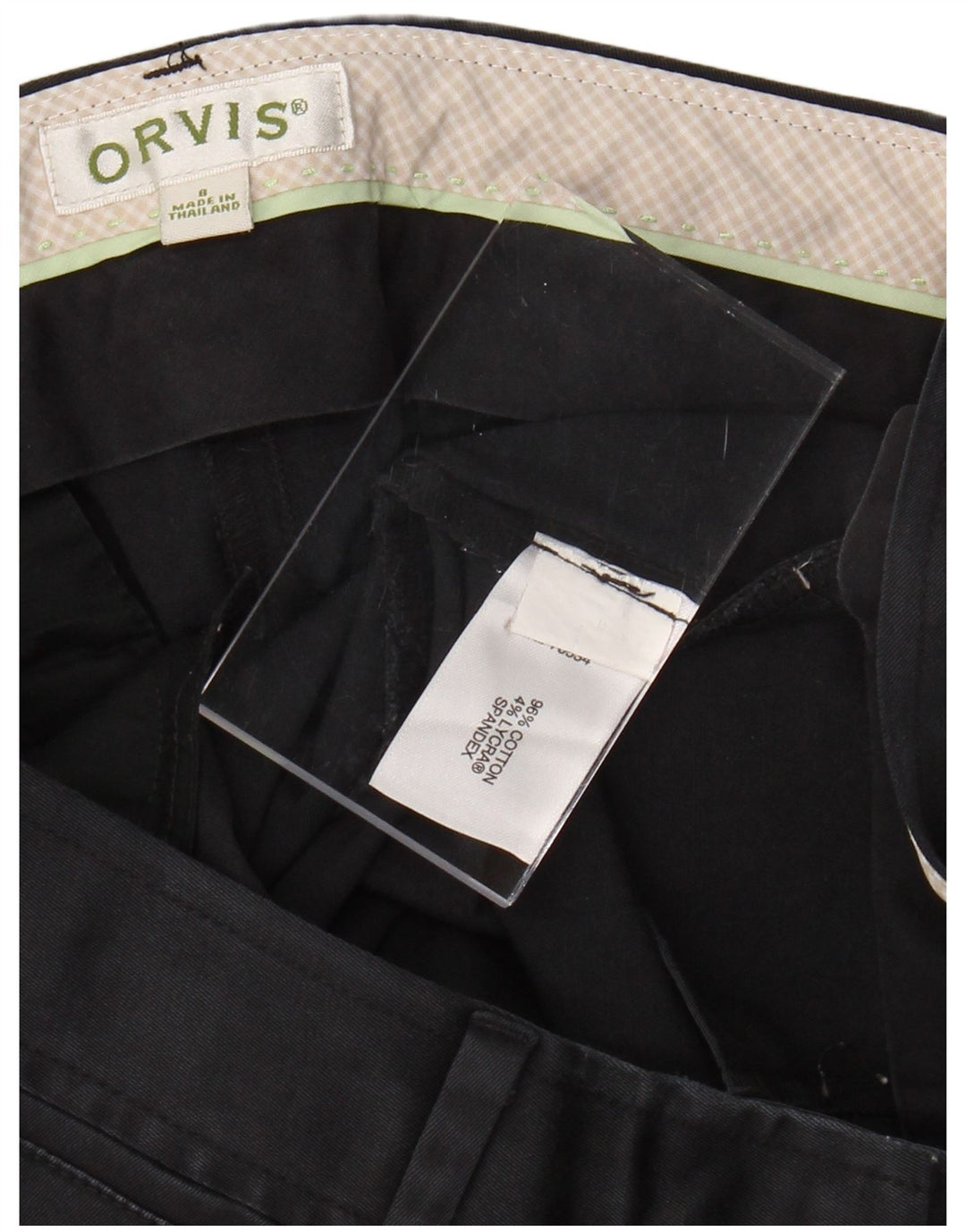 ORVIS Pantalon décontracté slim pour femme US 8 Medium W28 L27 Coton noir