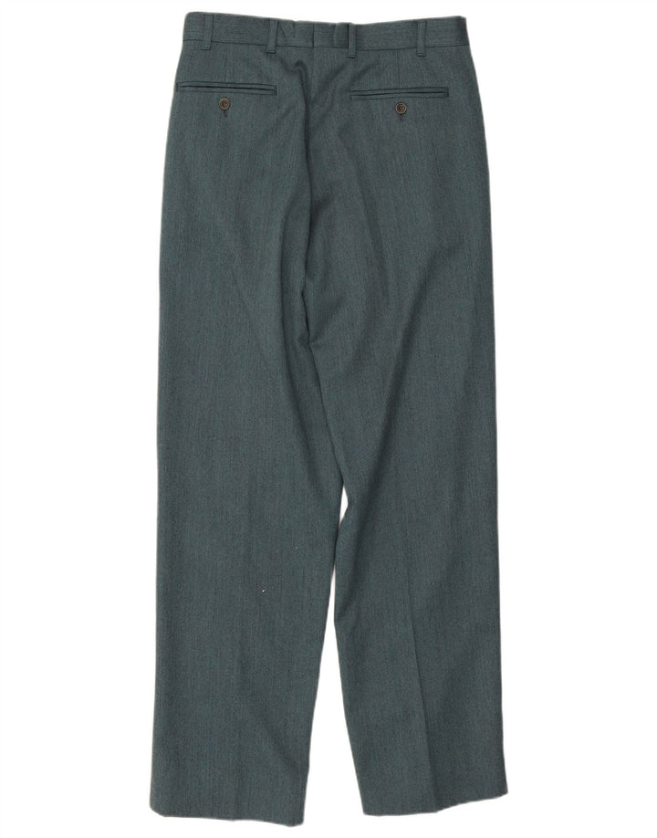 Byblos Pantalon de costume pour homme IT 48 Medium W31 L31 Laine verte