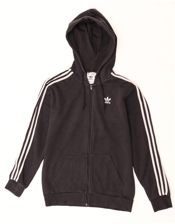 Adidas Pull à capuche zippé pour homme XS en coton noir