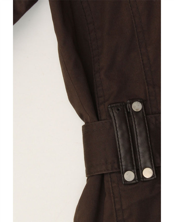 Zara Veste Militaire Homme UK 38 Coton Marron Moyen
