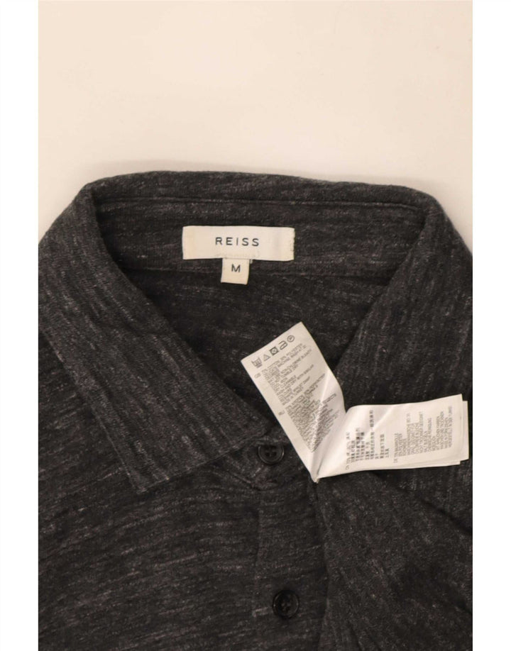 Reiss Chemise Homme Gris Moyen Moucheté Coton