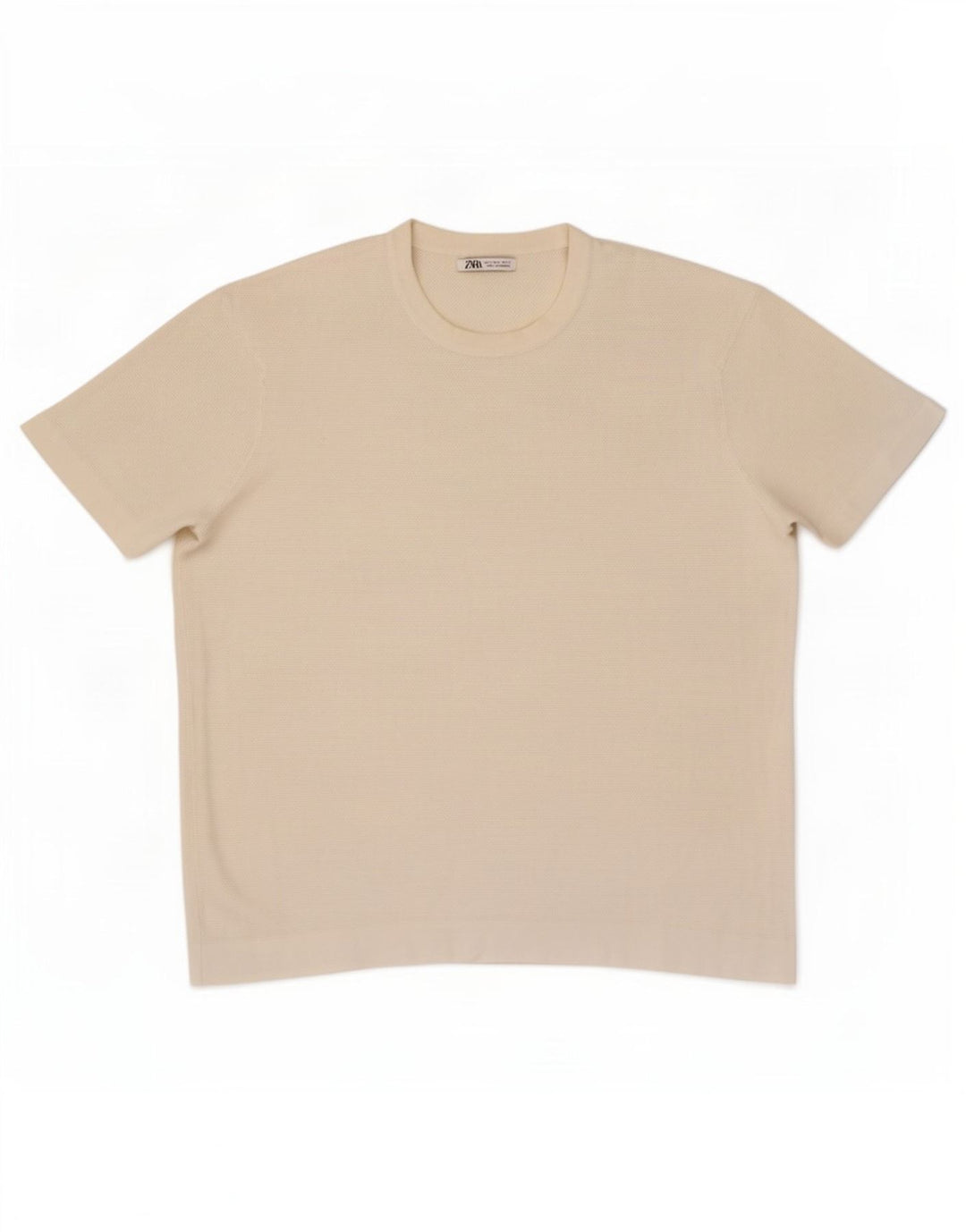 Zara T-Shirt Homme Haut Large Blanc