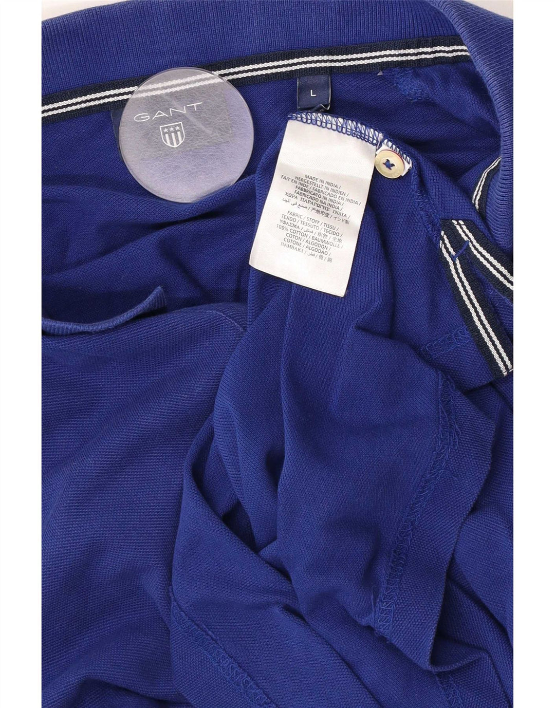 Gant Polo Homme Grand Bleu Coton