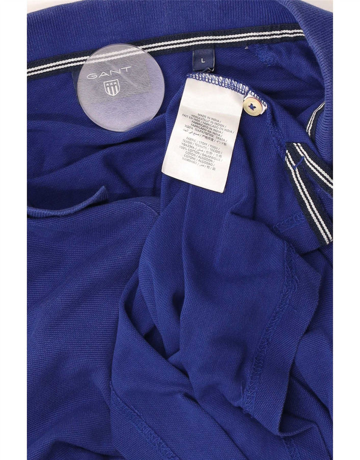 Gant Polo Homme Grand Bleu Coton