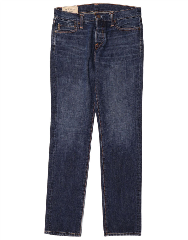 ABERCROMBIE & FITCH Jean slim homme W30 L32 bleu coton