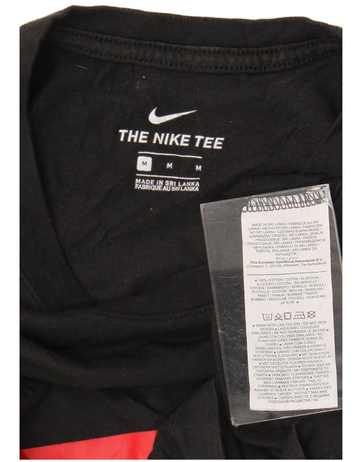 Nike T-shirt graphique pour homme en coton noir moyen