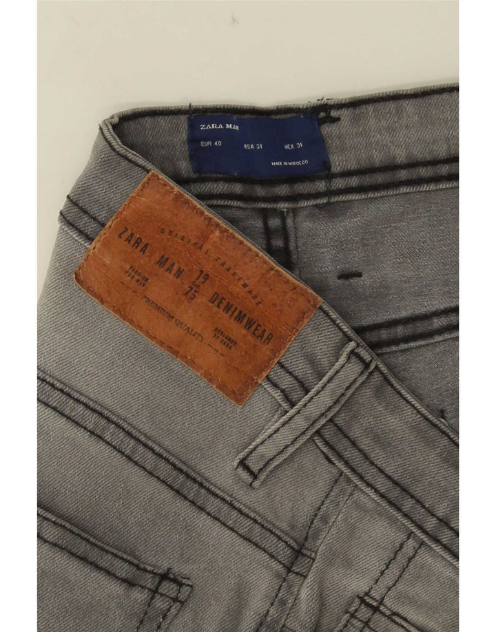 Zara Jean skinny pour homme EU 40 Medium W31 L29 Gris
