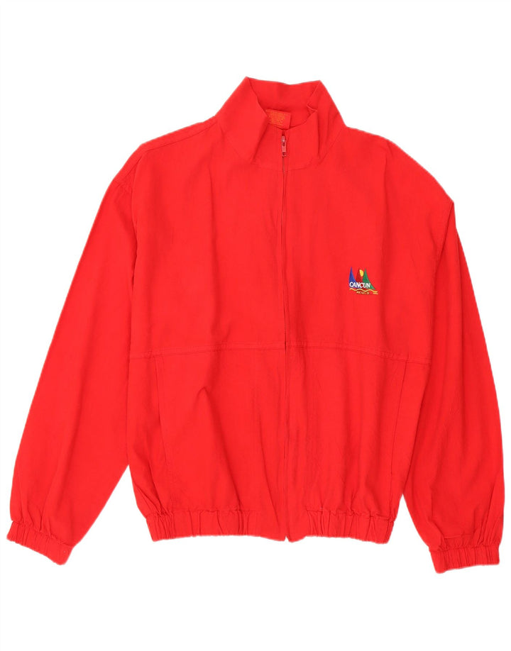 Cancun Veste Bomber Homme UK 40 Grand Coton Rouge