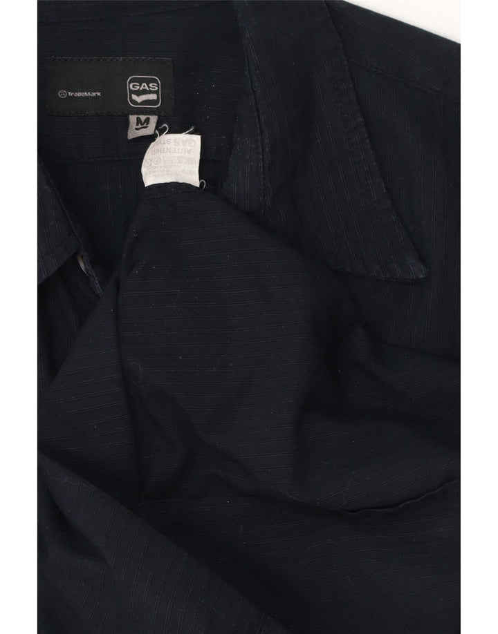 Chemise Homme Gas Coton Rayé Bleu Marine Moyen