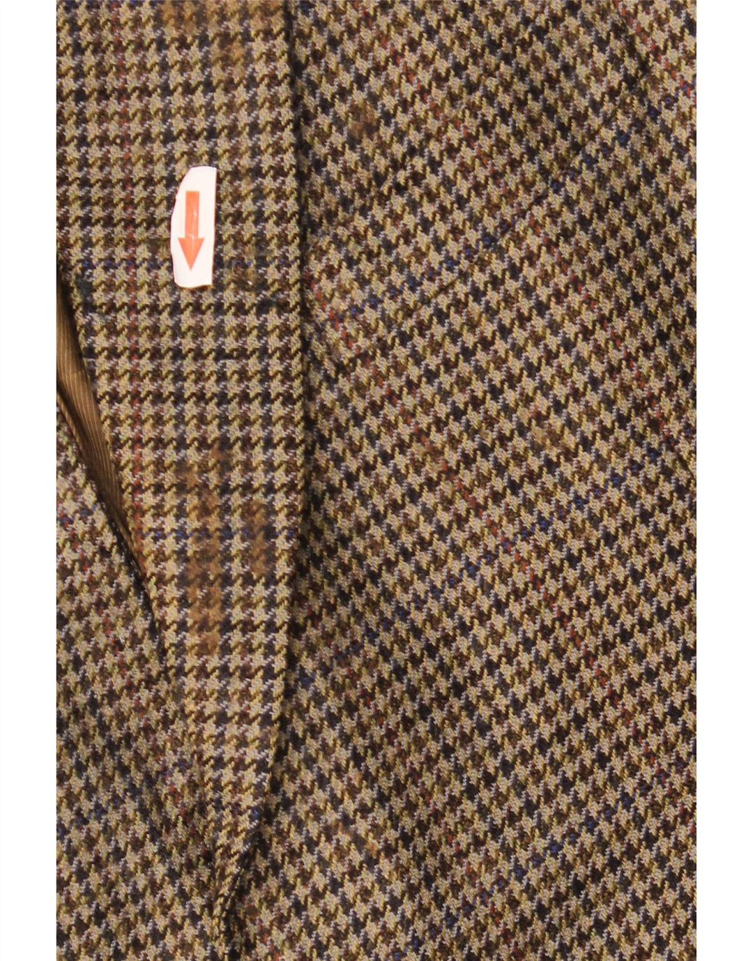 MARKS & SPENCER Veste blazer à 2 boutons pour homme UK 42 Grand pied-de-poule kaki