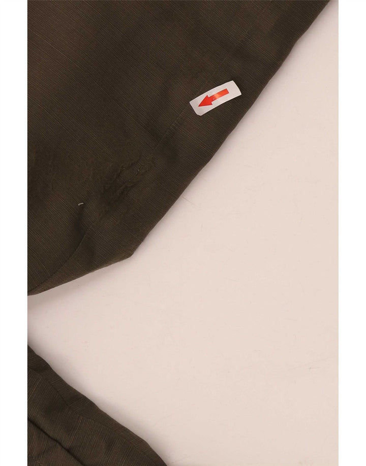 The North Face Veste coupe-vent surdimensionnée à capuche pour femme UK 10 Small Kaki
