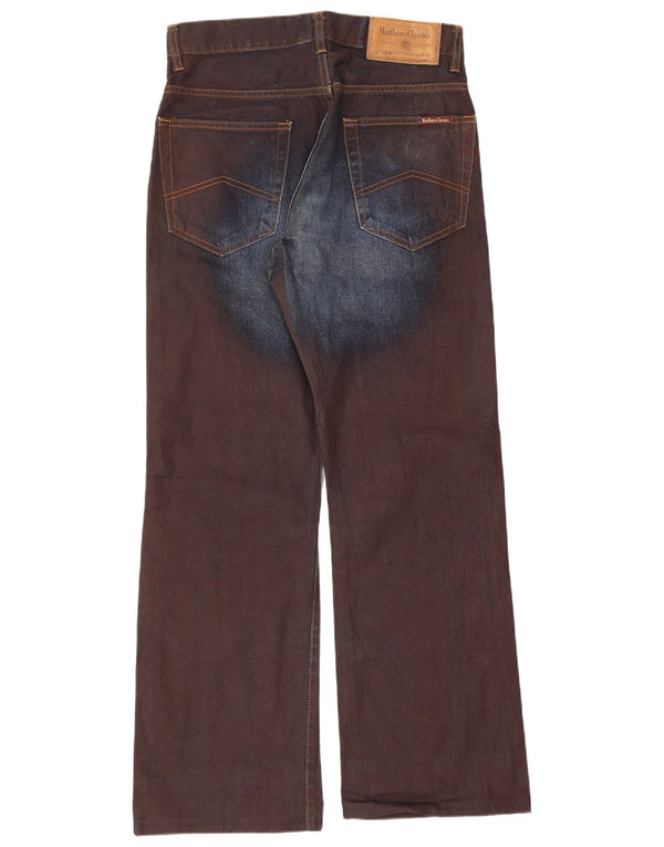Marlboro Classics Jean Bootcut Homme W30 L29 Marron Colorblock Coton