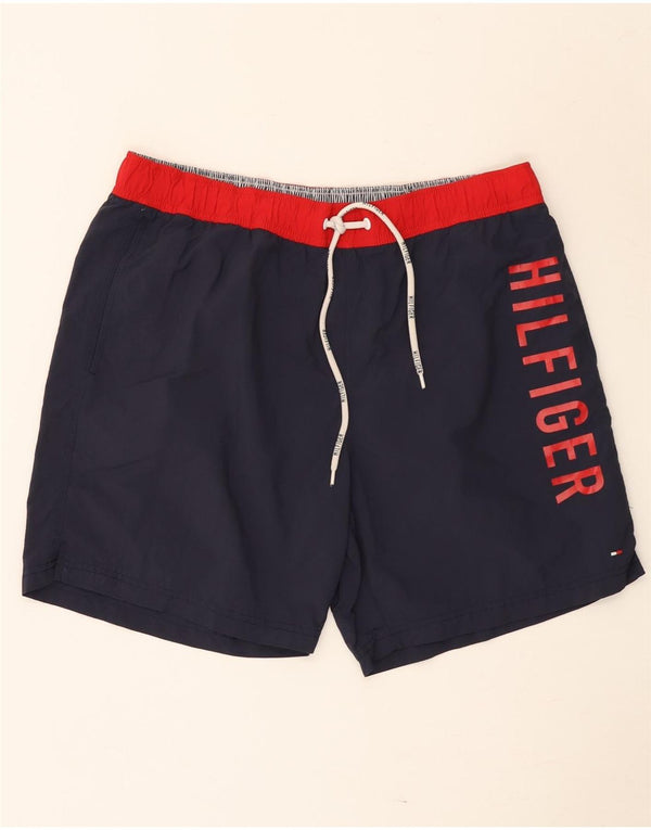 Tommy Hilfiger Short de Bain Graphique Homme XL Bleu Marine Colorblock