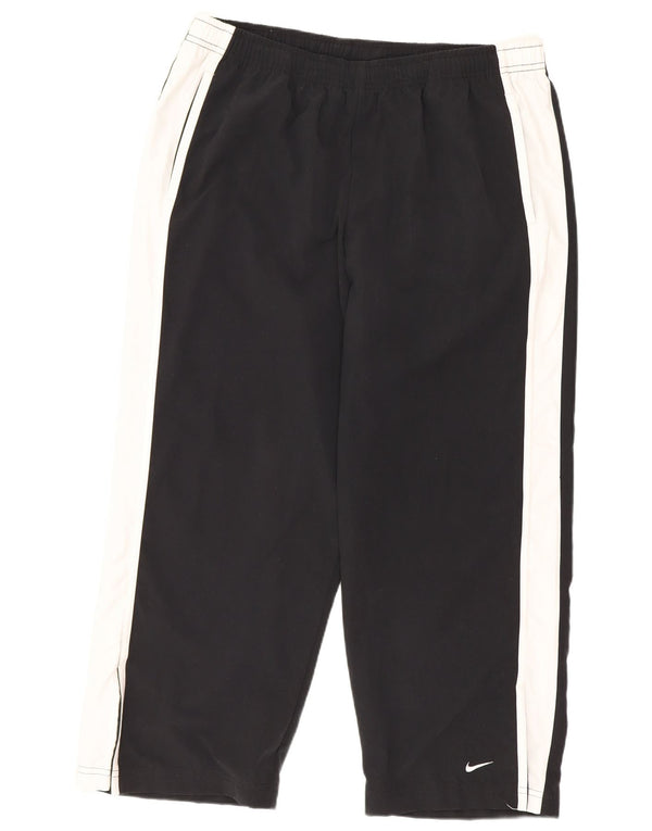 Nike Pantalon de survêtement Capri pour femme US 12/14 Large Noir Colourblock