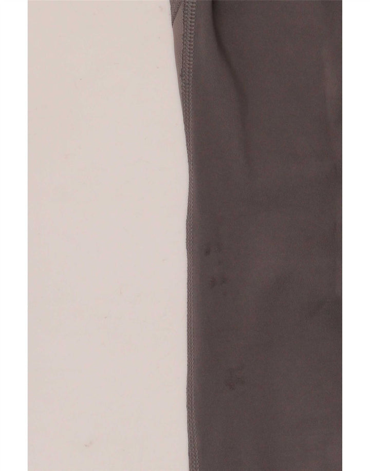 Nike Legging court Dri Fit pour femme UK 12 Gris moyen Polyester