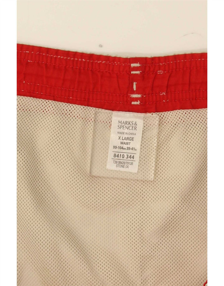 Marks & Spencer Short de Bain Homme XL Beige Polyester