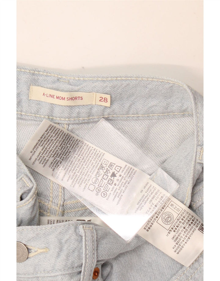 LEVI'S Short Mom Denim Femme W28 Bleu Moyen Coton