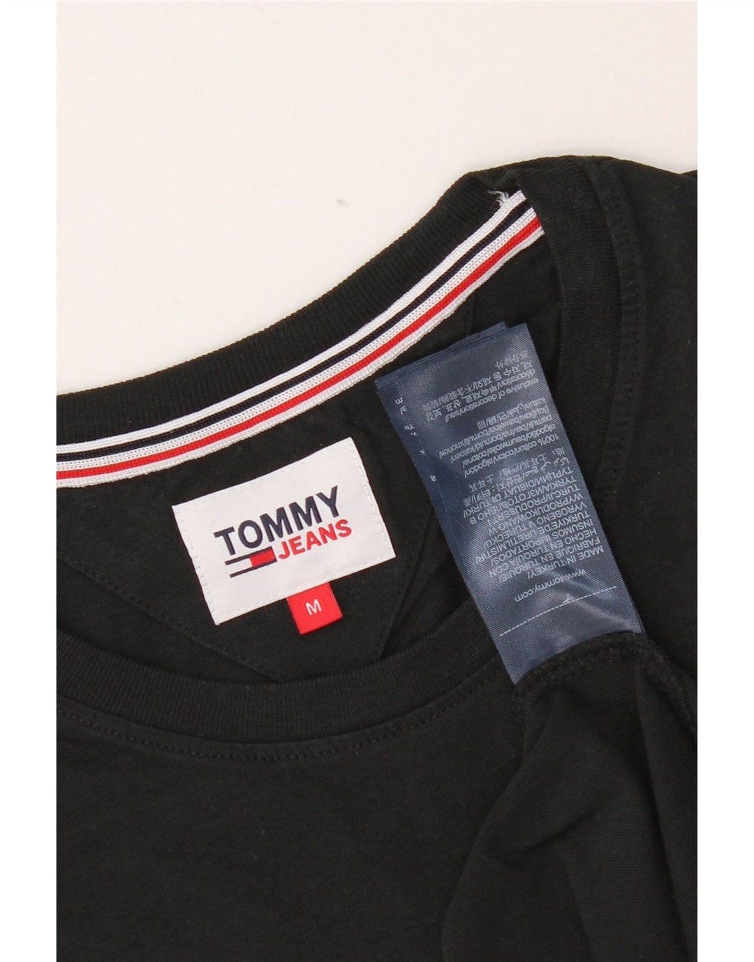 Tommy Hilfiger T-Shirt Homme Noir Moyen Coton